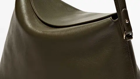 Bolso de napa con asa multiposici&oacute;n de Massimo Dutti