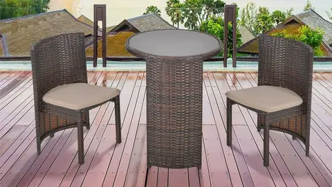 Conjunto de muebles de rat&aacute;n Outsunny