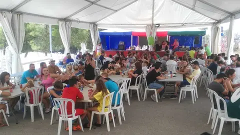 Verbena en una barriada rural de Jerez