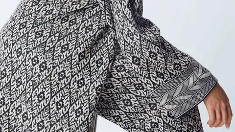 Pantal&oacute;n jacquard &eacute;tnico de mujer de El Corte Ingl&eacute;s