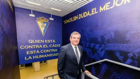 Manuel Vizca&iacute;no, presidente del C&aacute;diz CF
