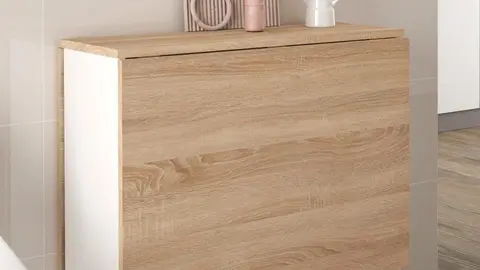 Leroy Merlin inventa una mesa abatible para la cocina que queda de lujo