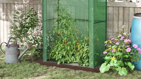 Invernadero de jard&iacute;n con puerta de metal Outsunny de Carrefour