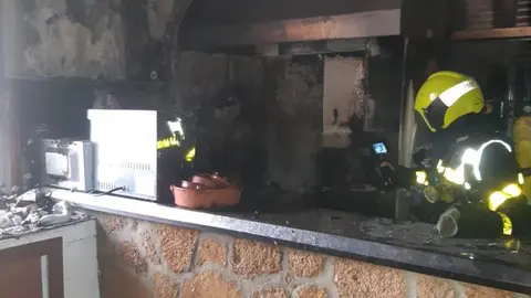 Incendio en un bar de Divina Pastora