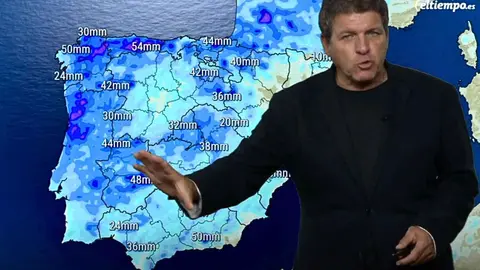 Mario Picazo da el pron&oacute;stico del tiempo en Espa&ntilde;a