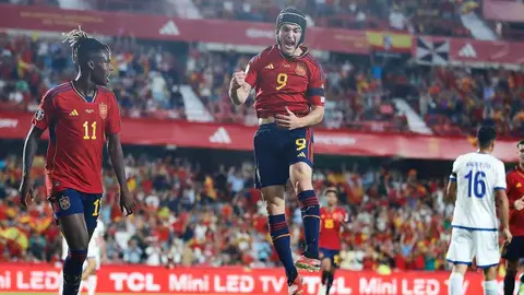 Gol de Gavi en el Espa&ntilde;a - Chipre | Foto: @SEFutbol