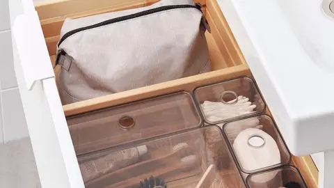 Set de cajas con tapa GODMORGON de Ikea