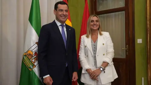 Juanma Moreno y Marifr&aacute;n Carazo