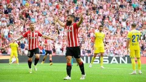 Villalibre celebra su gol contra el C&aacute;diz CF | Athletic Club de Bilbao