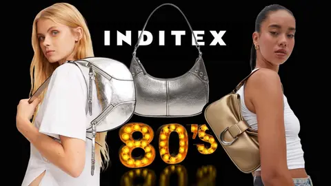 Inditex reinventa los bolsos baguette metalizados tendencia de los 80 por menos de 20 euros