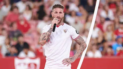 Sergio Ramos en su presentaci&oacute;n con el Sevilla FC | Salvador L&oacute;pez Medina para El MIRA