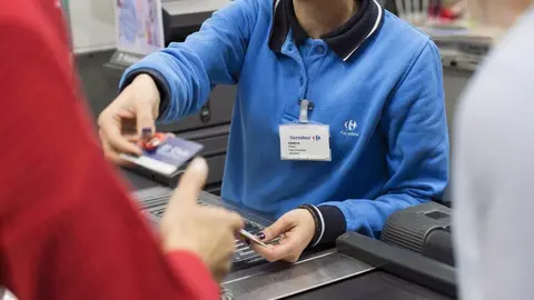 Cajera de Carrefour