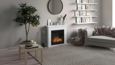 Chimenea blanca sin instalaci&oacute;n de Leroy Merlin