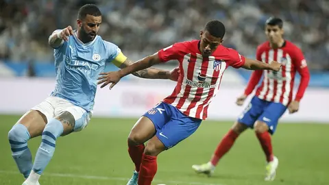 Samuel Lino en un partido contra el Manchester City | Atl&eacute;tico de Madrid