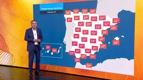 Roberto Brasero da la predicci&oacute;n del tiempo