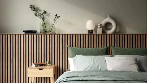 Revestimiento de pared de paliller&iacute;a ac&uacute;stico roble de Leroy Merlin