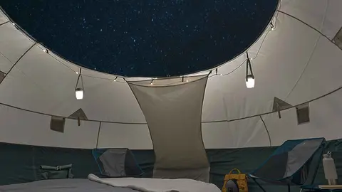 Tienda de campa&ntilde;a burbuja AirSeconds Skyview policot&oacute;n Quechua de Decathlon