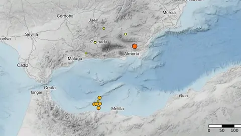 Terremoto en Almer&iacute;a - IGN