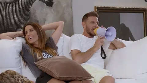 Joaqu&iacute;n S&aacute;nchez y Susana Saborido durante la grabaci&oacute;n de Joaqu&iacute;n El Novato