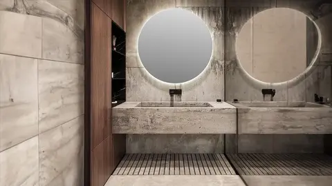 Espejo de ba&ntilde;o con luz LED Teide en Leroy Merlin