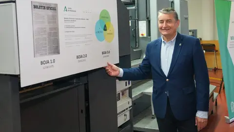 Antonio Sanz anuncia la creaci&oacute;n del BOJA 3.0, digital con asistente conversacional