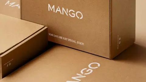 Cajas de productos de moda de Mango