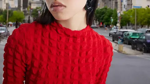 Vestido tejido fantas&iacute;a de Sfera en El Corte Ingl&eacute;s