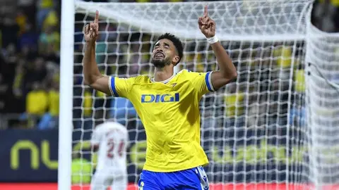 Gol de Chris Ramos en el C&aacute;diz CF - Sevilla FC | Foto: C&aacute;diz CF