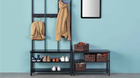 Perchero + banco zapatero PINNIG de Ikea