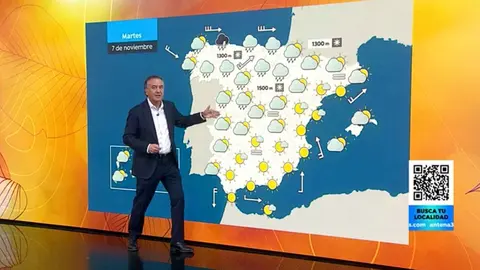 Roberto Brasero da la predicci&oacute;n del tiempo en Antena 3