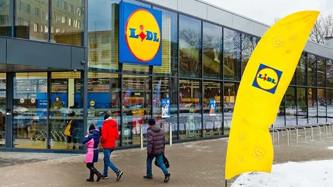 Supermercado Lidl en Navidad