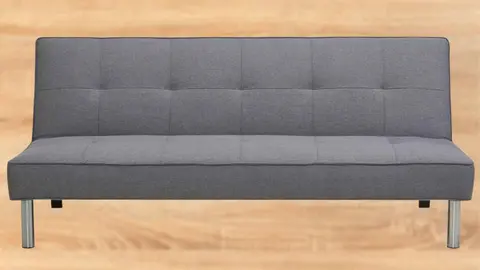 Sof&aacute; cama Clic Clac de material textil de Carrefour