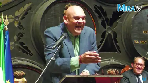 Luis Lara, rey Baltasar, en la presentaci&oacute;n de los Reyes Magos de Jerez 2024