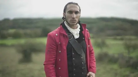 El actor jerezano Mauricio Morales en el rodaje de Licantrop&iacute;a