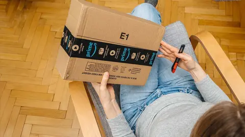 Caja de reparto de Amazon