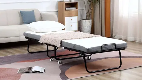 HOMCOM Cama Plegable 200x80x42,5 cm