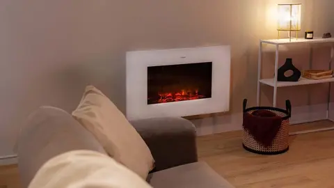 Chimenea El&eacute;ctrica Ready Warm 3590 Flames Connected White de Cecotec