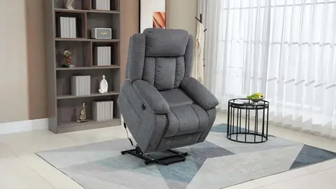 Sill&oacute;n Relax El&eacute;ctrico California Gris en Leroy Merlin