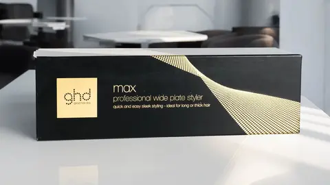 ghd max - plancha de pelo profesional con placas anchas para cabello largo, grueso o rizado, alisa que crea ondas en la mitad de tiempo con la tecnolog&iacute;a Dual-zone