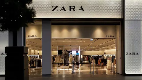 Tienda Zara de moda en invierno