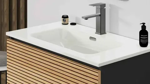 Mueble de ba&ntilde;o con lavabo y espejo Jap&oacute;n de Leroy Merlin