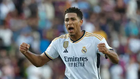 Jude Bellingham celebra un gol con el Real Madrid