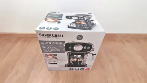 Cafetera espresso negra de LIDL