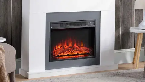 Chimenea el&eacute;ctrica Homcom 1800 W- 2000 W de Leroy Merlin