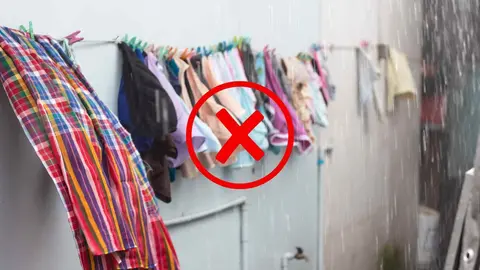 Secar la ropa dentro de casa si llueve con este nuevo tendedero es la soluci&oacute;n de Leroy Merlin