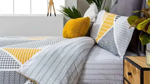 Funda n&oacute;rdica reversible GEKA COTTON ARTean de Leroy Merlin