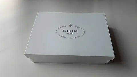 Caja de calzado de Prada
