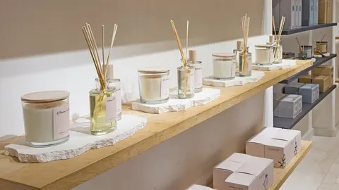 Secci&oacute;n de velas perfumadas de Zara Home