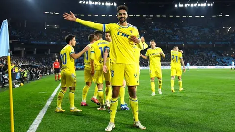 Chris Ramos celebra su gol en el Celta de Vigo - C&aacute;diz CF | Chris Ramos