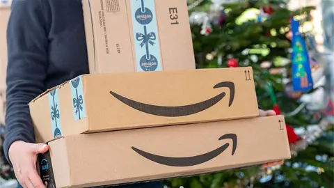 Pedidos de Amazon en Navidad